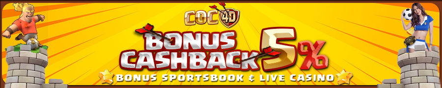 bonus cashback 5 coc4d